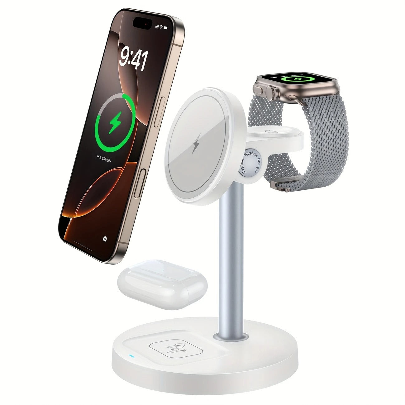 3 in 1 Magnetic Wireless Charger Stand