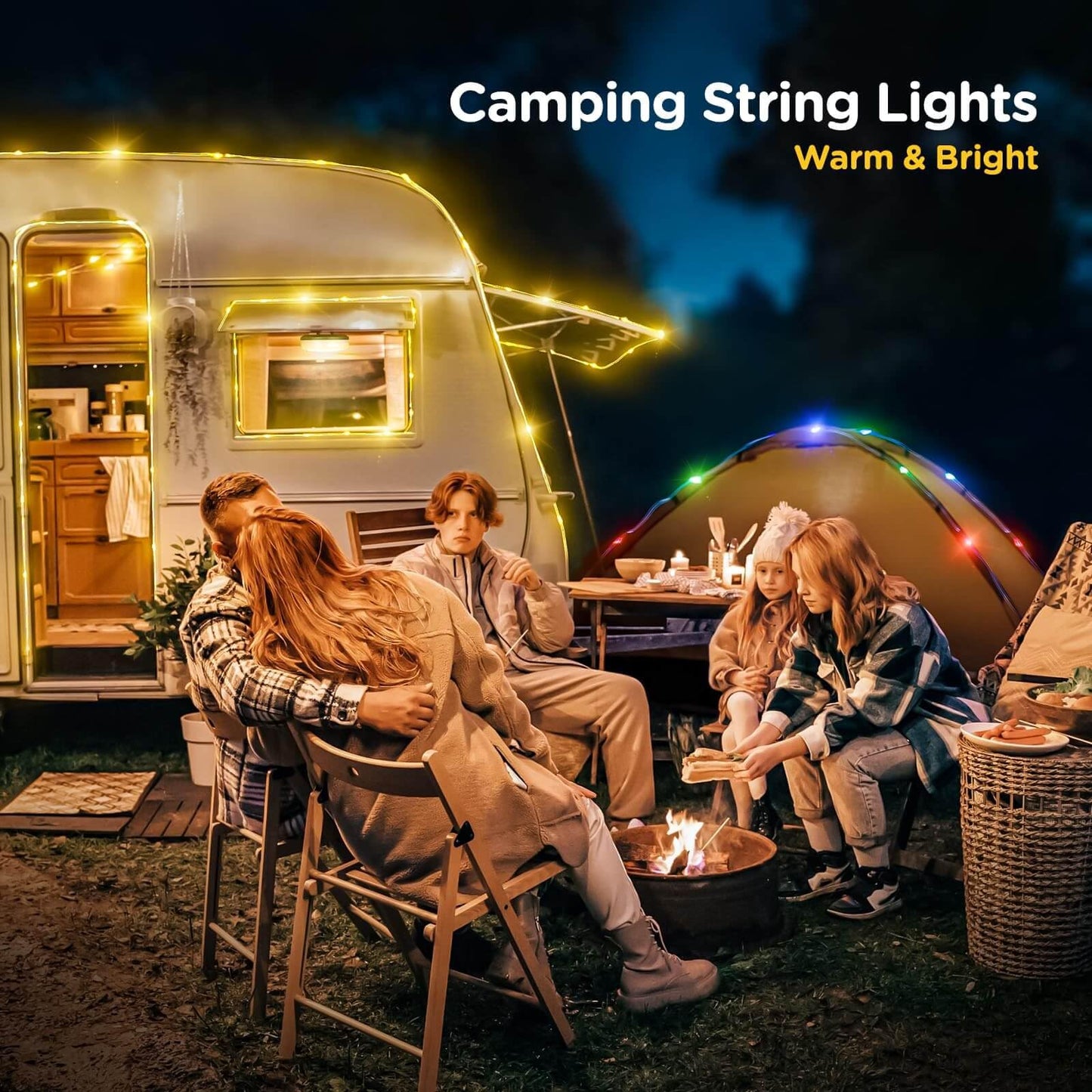 4 in 1 Retractable String Lights