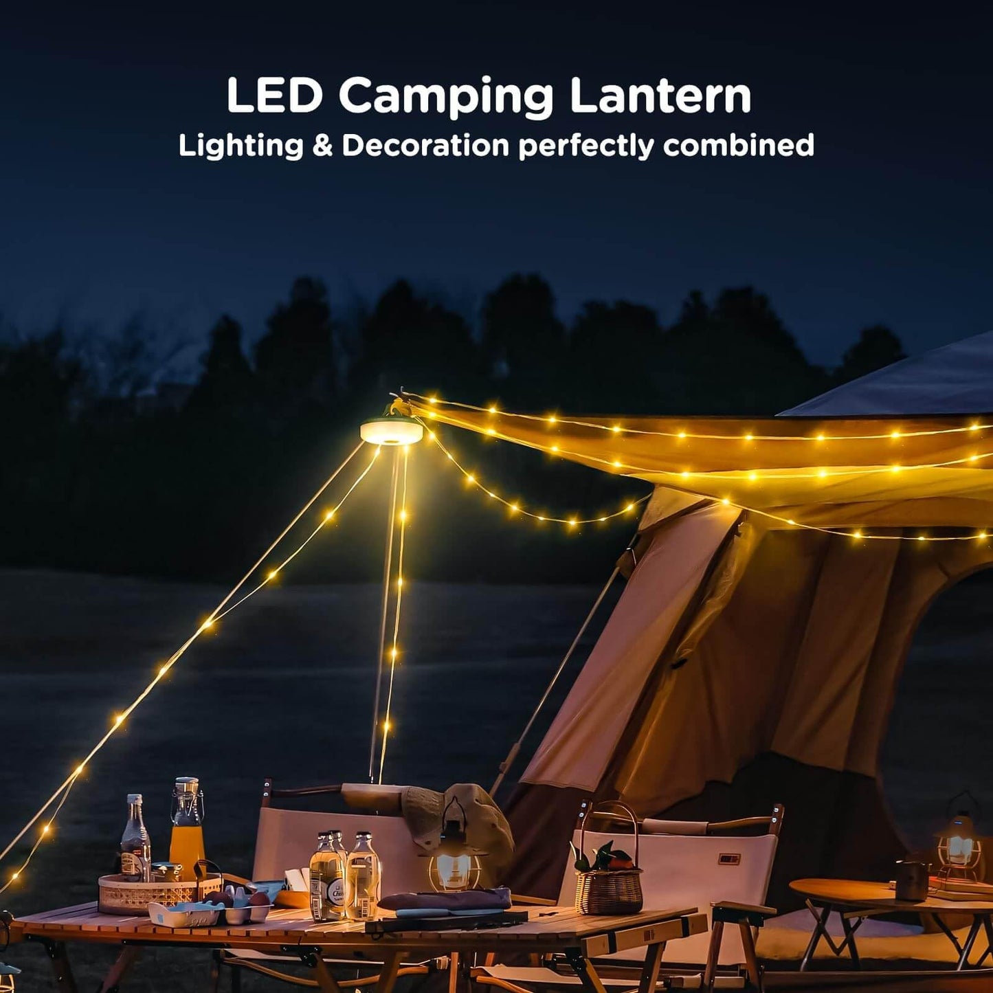 4 in 1 Retractable String Lights