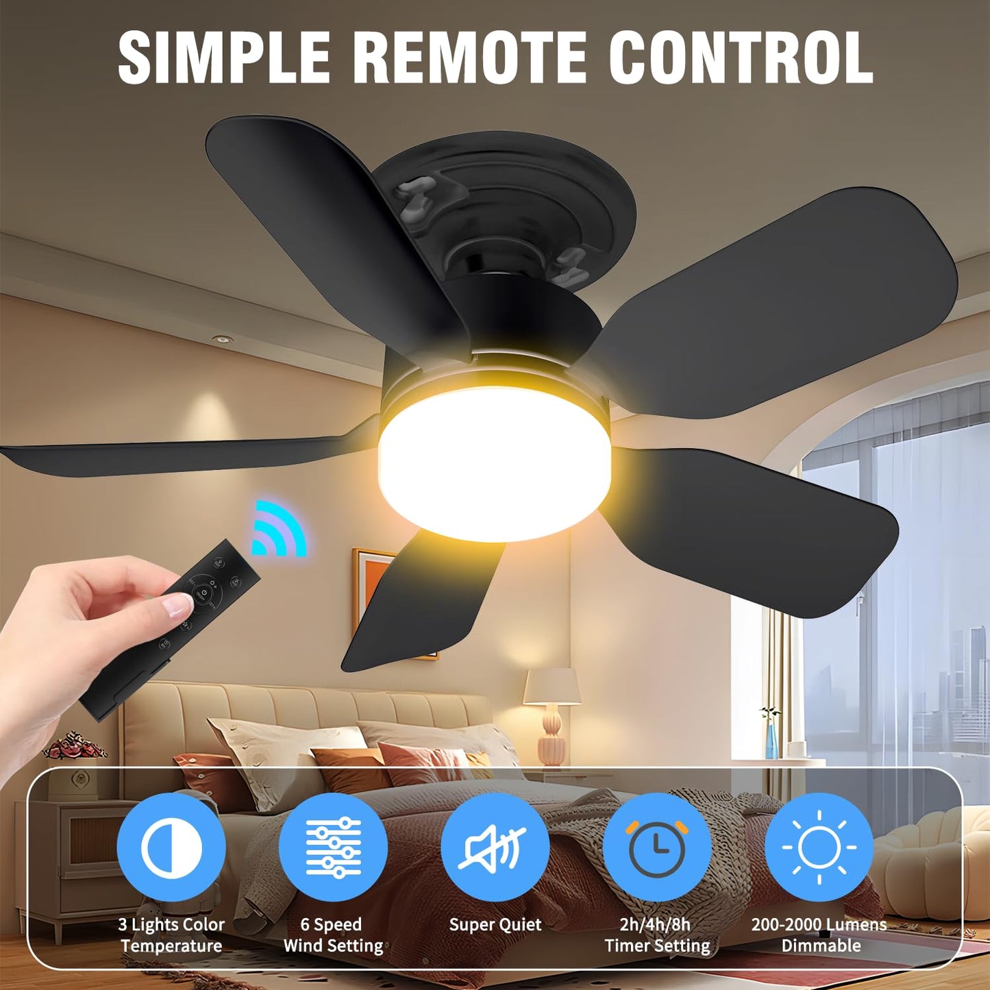 Socket FanLight with Remote
