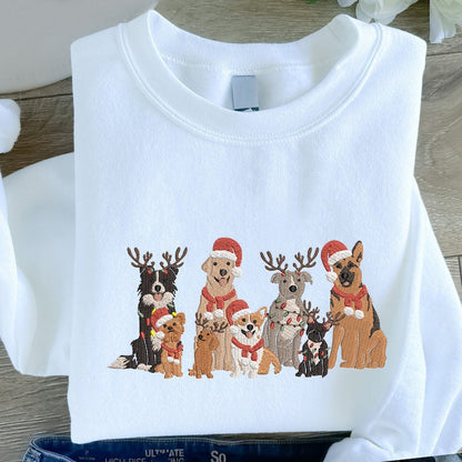 Embroidered Family Dog Christmas Pet Hoodie