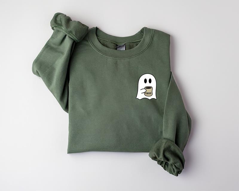 Cute Halloween Spooky Coffee Sweatshirt