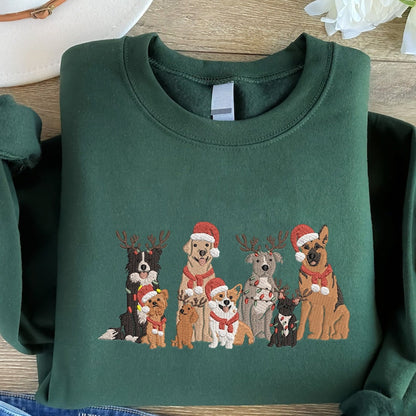 Embroidered Family Dog Christmas Pet Hoodie