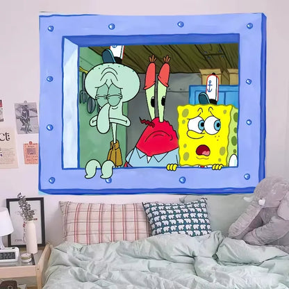 Feifeitech™ Spongebob - Wall Decoration with Thaddeus & Patrick