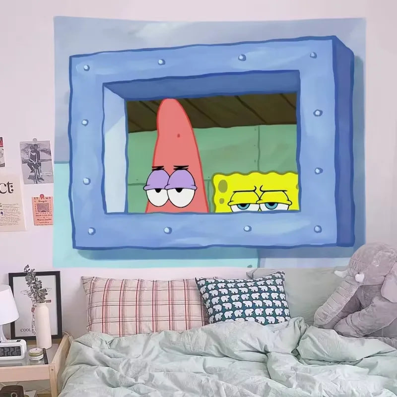 Feifeitech™ Spongebob - Wall Decoration with Thaddeus & Patrick