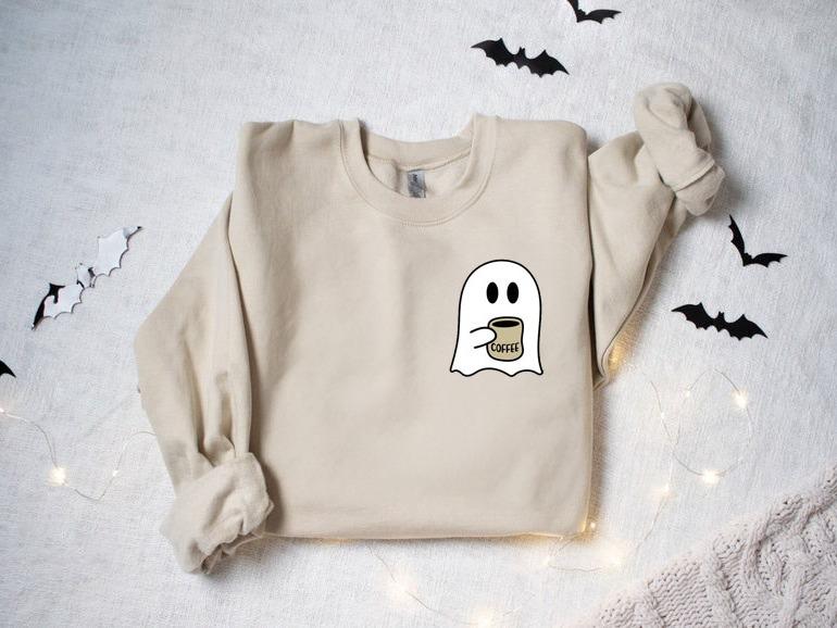 Cute Halloween Spooky Coffee Sweatshirt