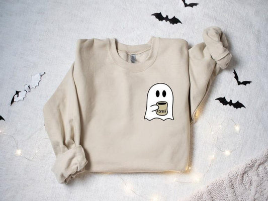 Süßes gruseliges Halloween-Kaffee-Sweatshirt 