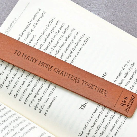 Feifeitech™ Personalised Leather Bookmark