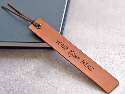 Feifeitech™ Personalised Leather Bookmark