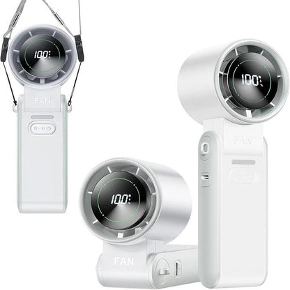 Portable Digital Display Foldable Turbo Fan