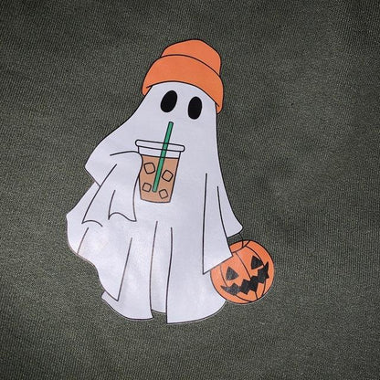 Kleines Geister-Eiskaffee-Shirt, Halloween-T-Shirt 