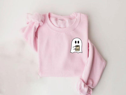 Cute Halloween Spooky Coffee Sweatshirt