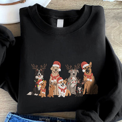 Embroidered Family Dog Christmas Pet Hoodie