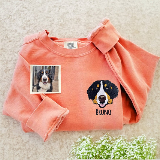 Benutzerdefiniertes besticktes Haustier-Sweatshirt für Hunde und Katzen 