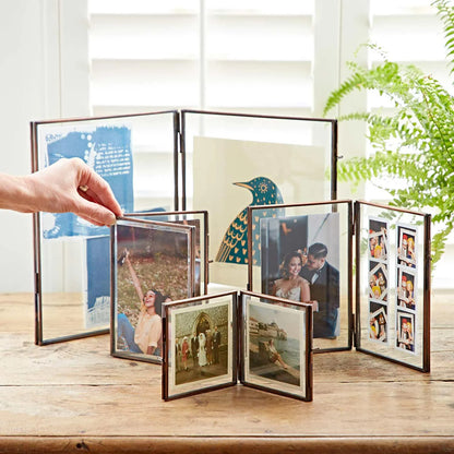 Feifeitech™ Recycled Glass And Metal Photo Frame