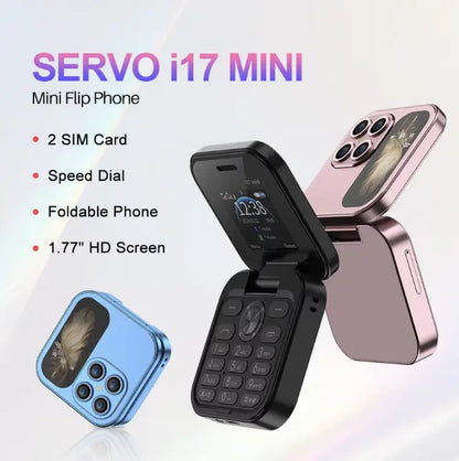 Feifeitech™ i17 Mini Flip Phone